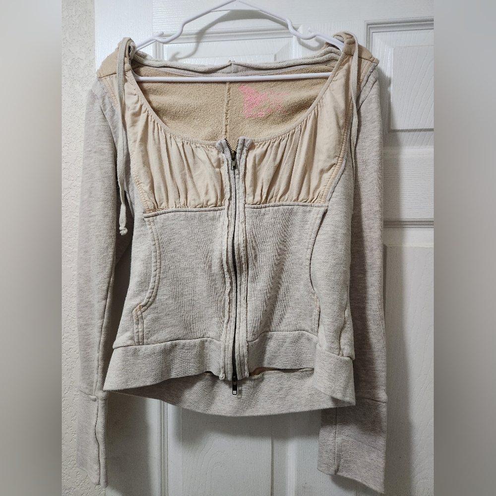 Free People Jacket Cropped Sz LRG